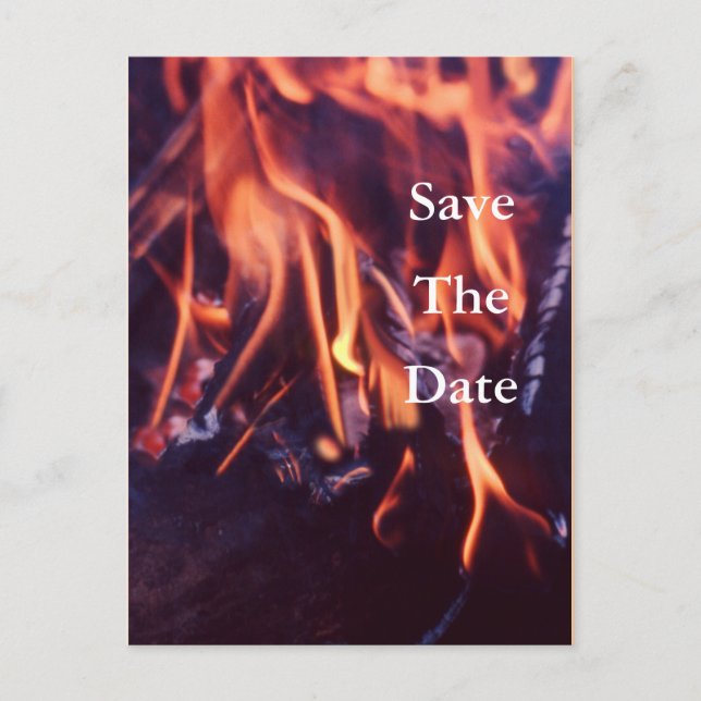 Carte Postale Faire-part Brûler (Devant)