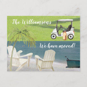 Carte Postale Faire-part Budget Ocean Beach Golf Move