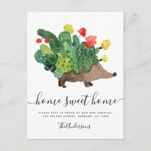 Carte postale Faire-part Cactus Hedgehog