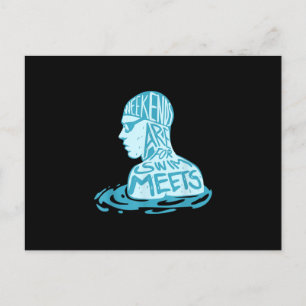 Carte Postale Faire-part Cadeau De Conception De Natation Pour Nager Cadeau