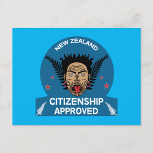 Carte Postale Faire-part Cadeau de la citoyenneté néo-zélandaise Nouveau
