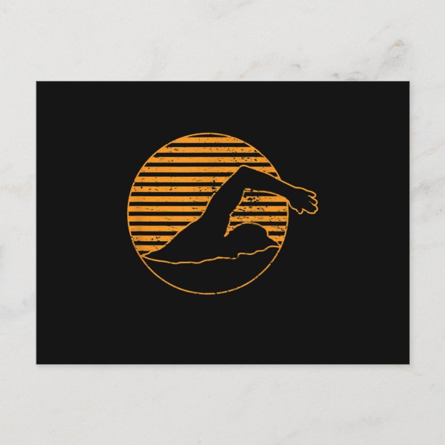 Carte Postale Faire-part Cadeau Design De Baignade Pour Amoureux De Baignad (Devant)