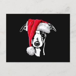 Carte Postale Faire-part cadeau drôle de maman de chien de Noël whippet pèr