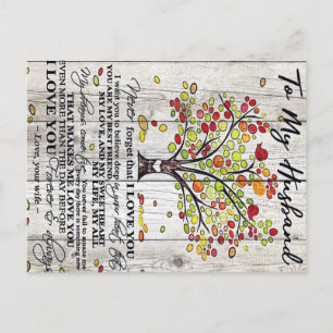 Carte Postale Faire-part Cadeau pour mon mari Lettre charmante pour mon m