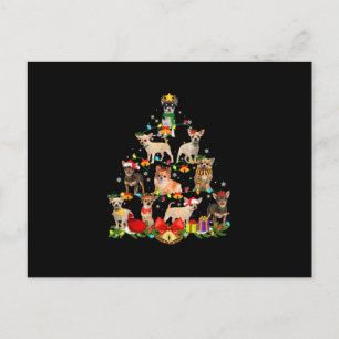 Carte Postale Faire-part Cadeaux Amoureux de les chiens Chihuahua Arbre Lum
