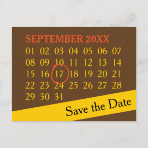 Carte Postale Faire-part Calendrier personnalisé simplement + votre photo, 