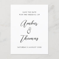 Calligraphie moderne simple en noir et blanc S