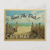 Cap Mai Enregistrer La Date Vintage Plage Nautique