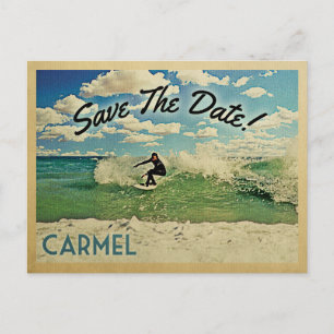 Carte Postale Faire-part Carmel Save The Date California Surf