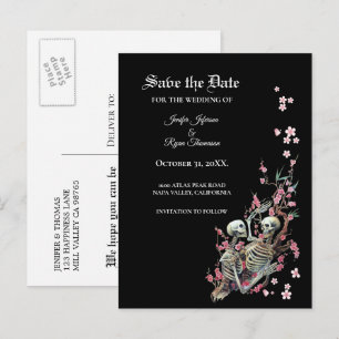 Carte Postale Faire-part Carton d'invitation de mariage élégant pour Hallow