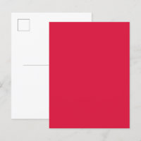 Carton d'invitation personnalisé Rouge cramoisi