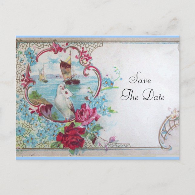 Carte Postale Faire-part Carton d'invitation ROMANTICA SAVE THE DATE (Devant)