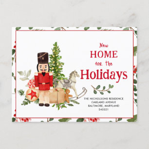 Carte Postale Faire-part Casse-Noisette Nouvelle Maison pour les Fêtes