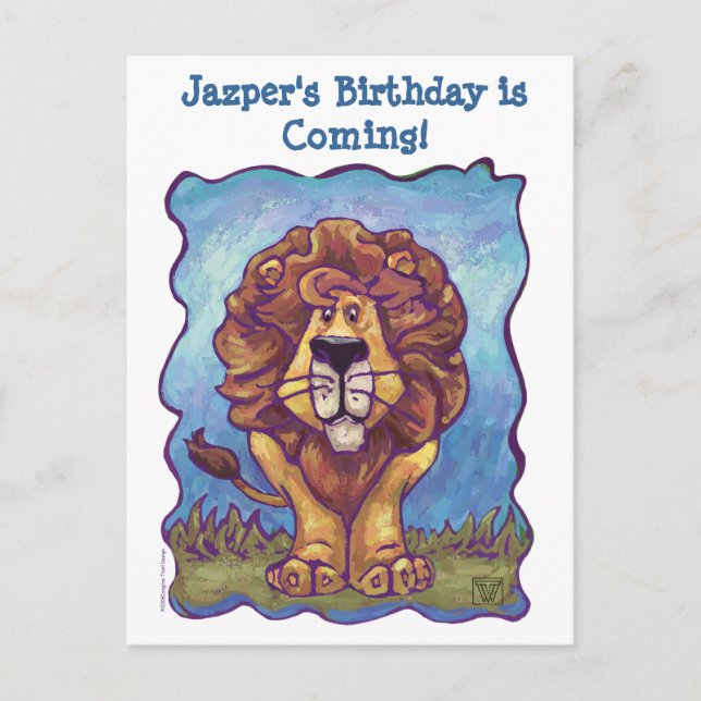 Carte Postale Faire-part Centre de fête du Lion (Devant)