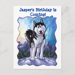 Carte Postale Faire-part Centre du parti Husky
