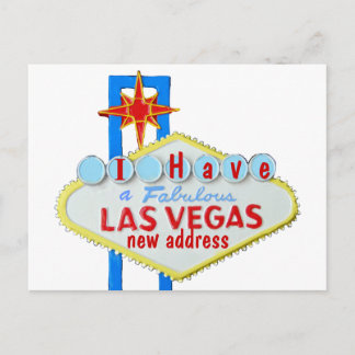 Carte Postale Faire-part Changement d'adresse à Las Vegas