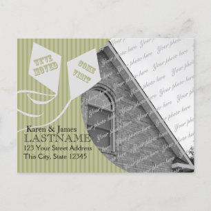 Carte Postale Faire-part Changement d'adresse Cerfs-volants avec photo