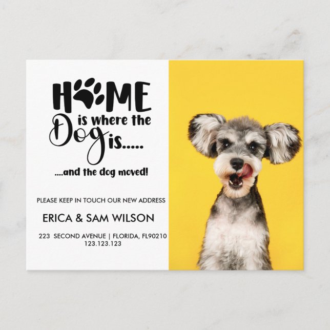 Carte Postale Faire-part Changement d'adresse nous avons déménagé la maison (Devant)