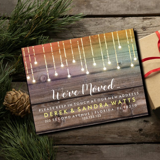 Carte Postale Faire-part Changement d'adresse nous avons déménagé maison bo (Créateur téléchargé)