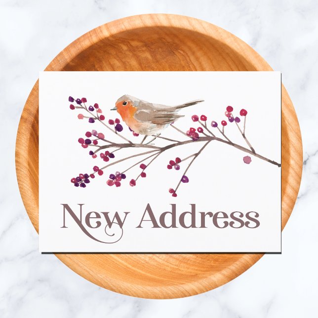 Carte Postale Faire-part Changement d'adresse Nouvelle adresse (New Address - Change of Address Card)