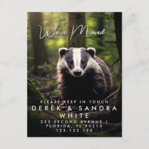Carte Postale Faire-part Changement d'adresse que nous avons déplacé