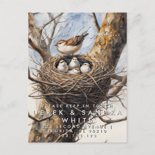 Carte Postale Faire-part Changement d'adresse que nous avons déplacé faire-