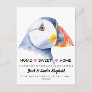 Carte Postale Faire-part Changement d'adresse que nous avons déplacé pouffi