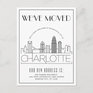 Carte Postale Faire-part Charlotte Modern Deco   Changement d'adresse
