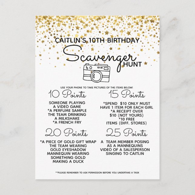 Carte Postale Faire-part chasse au trésor sur la plage (Devant)