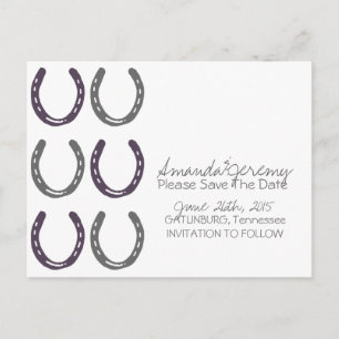Carte Postale Faire-part Chaussures Cheval À Thème Équestre Enregistrer La