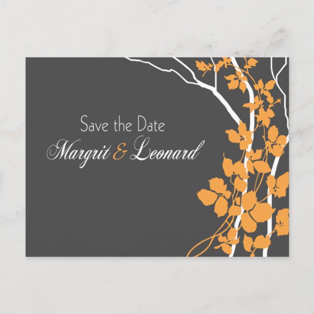 Carte Postale Faire-part Cherry Blossom Bella Enregistrer la date (Devant)