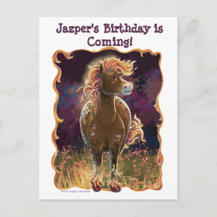 Carte Postale Faire-part Cheval de feu
