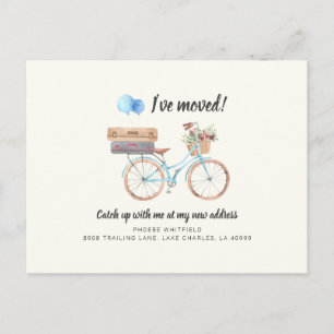 Carte Postale Faire-part Chic Changement d'adresse Déplacement