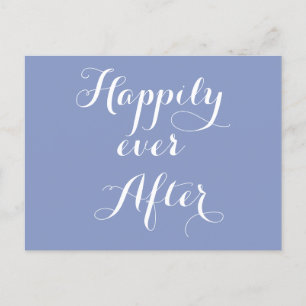 Carte Postale Faire-part Chic Flourish Mariage Happily Ever After