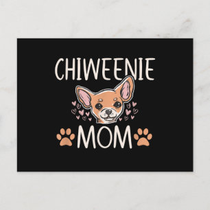 Carte Postale Faire-part chiweie mama chihuahua cute dog owner lolowner