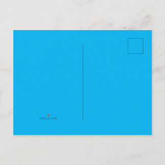 Carte Postale Faire-part Ciel Bleu #00B0EF, Bleu de Balle