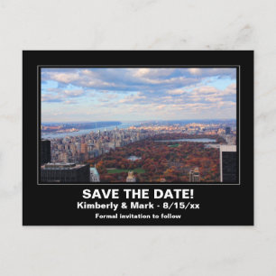 Carte Postale Faire-part Ciel de NYC Central Park Vu d'en haut Sauvegarder