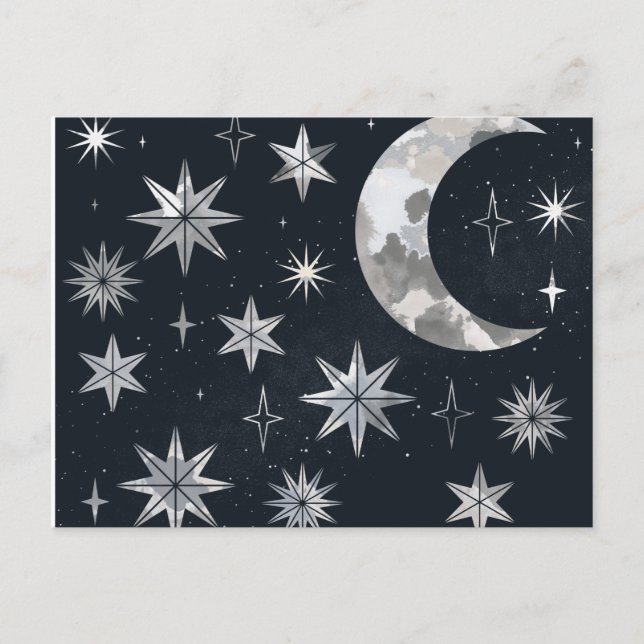 Carte Postale Faire-part Ciel pétillant nocturne (Devant)