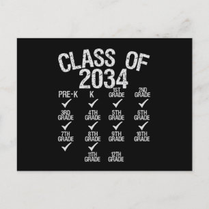 Carte Postale Faire-part Classe De 2034 Augmenter Avec Moi 8E Graduation