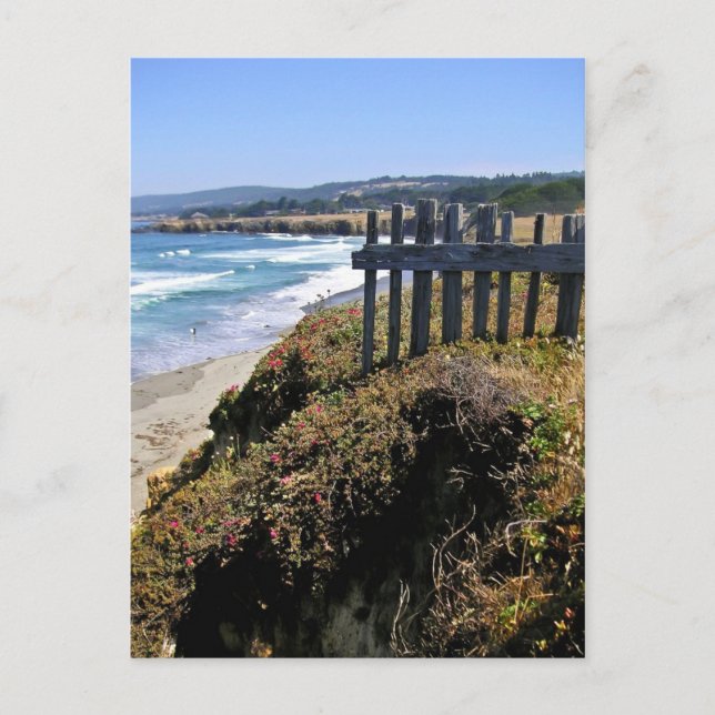 Carte Postale Faire-part Clôture au bord de la falaise (Devant)