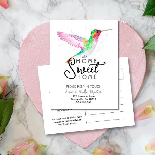 Carte Postale Faire-part Colibri   Nous avons déménagé Annonce de changemen