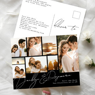 Carte Postale Faire-part Collage Personnalisable Multi Photo Enregistrer La
