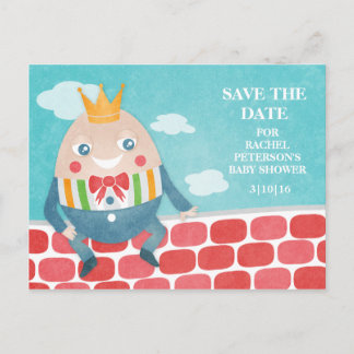 Carte Postale Faire-part Colorful Humpty Dumpty Baby shower Enregistrer la 