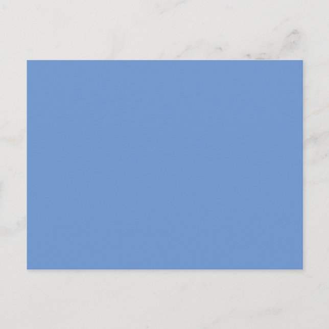 Carte Postale Faire-part Comflower Blue #6B95D0, Cold Purple (Devant)