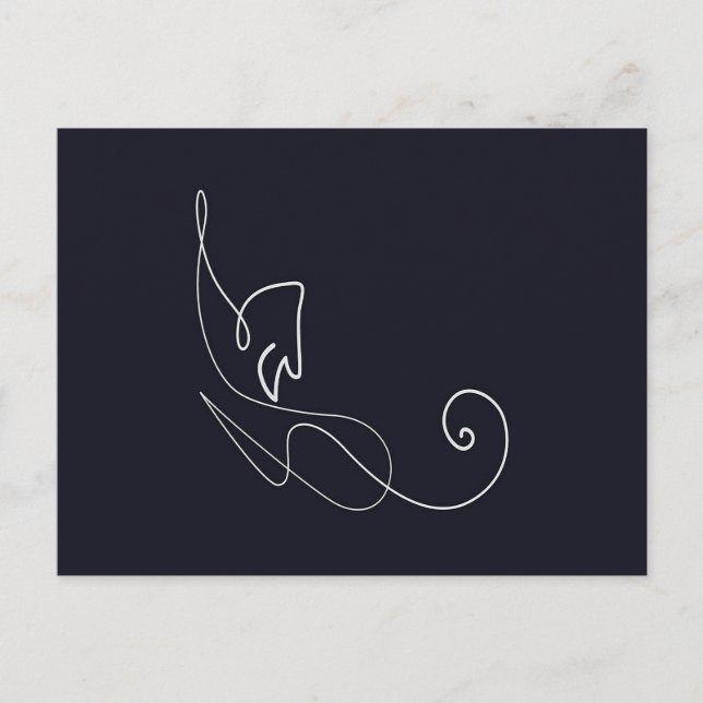 Carte Postale Faire-part Conception de chats | AMOUREUX DE LES CHATS  (Devant)