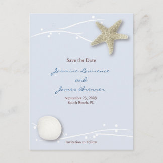 Carte Postale Faire-part Coquillage avec Branches