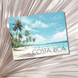 Carte Postale Faire-part Costa Rica Mariage Enregistrer la date