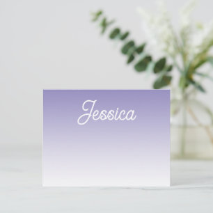 Carte Postale Faire-part Couleur ombre violet clair (modifiable) et votre t