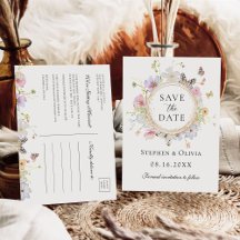 Couronne florale de fleurs sauvages modernes Écono