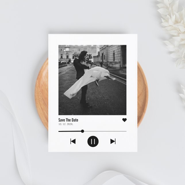 Carte Postale Faire-part Couverture d'album Musique virale Enregistrer la d (Créateur téléchargé)